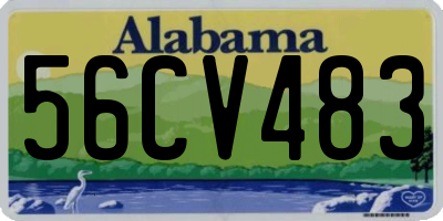 AL license plate 56CV483