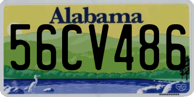 AL license plate 56CV486
