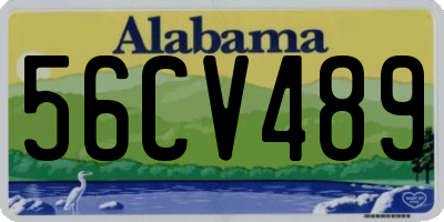 AL license plate 56CV489