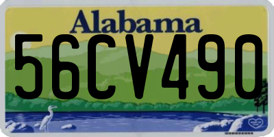 AL license plate 56CV490