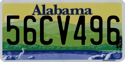 AL license plate 56CV496