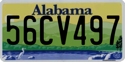AL license plate 56CV497