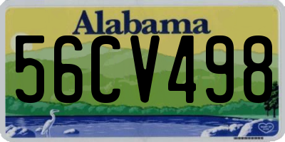 AL license plate 56CV498