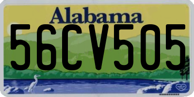 AL license plate 56CV505