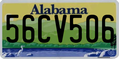 AL license plate 56CV506