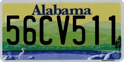 AL license plate 56CV511