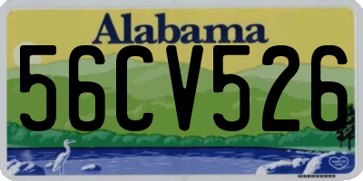 AL license plate 56CV526
