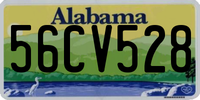 AL license plate 56CV528