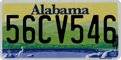AL license plate 56CV546