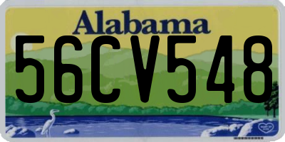 AL license plate 56CV548
