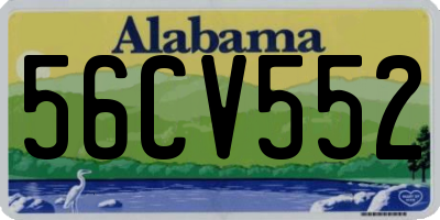 AL license plate 56CV552