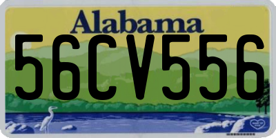 AL license plate 56CV556
