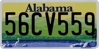 AL license plate 56CV559