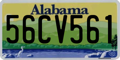 AL license plate 56CV561