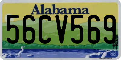AL license plate 56CV569