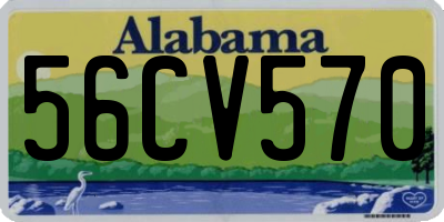 AL license plate 56CV570