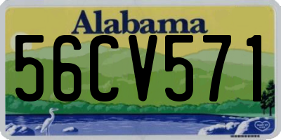 AL license plate 56CV571
