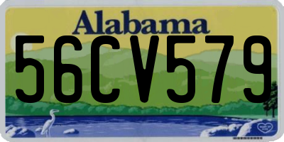 AL license plate 56CV579