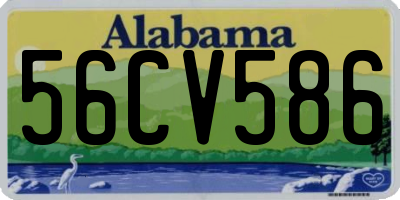 AL license plate 56CV586
