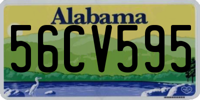 AL license plate 56CV595