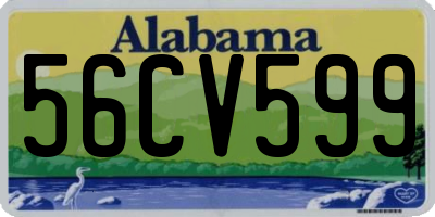 AL license plate 56CV599