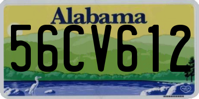 AL license plate 56CV612