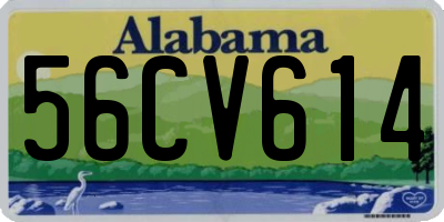 AL license plate 56CV614