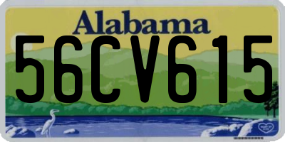AL license plate 56CV615