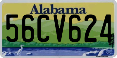 AL license plate 56CV624