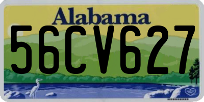 AL license plate 56CV627