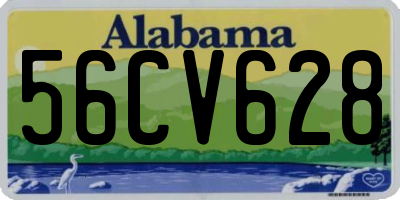 AL license plate 56CV628