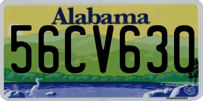 AL license plate 56CV630