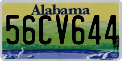 AL license plate 56CV644