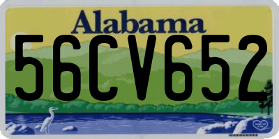 AL license plate 56CV652