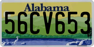 AL license plate 56CV653