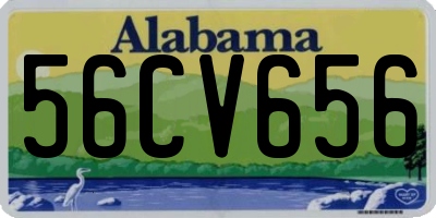 AL license plate 56CV656