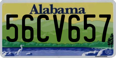 AL license plate 56CV657