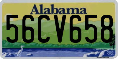 AL license plate 56CV658