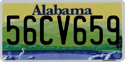 AL license plate 56CV659
