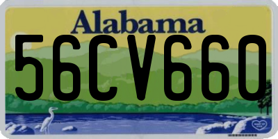 AL license plate 56CV660