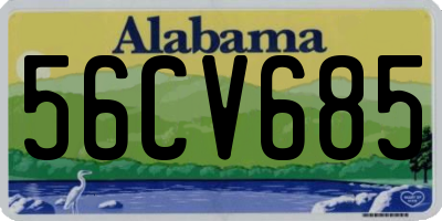 AL license plate 56CV685