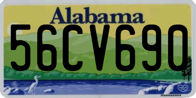 AL license plate 56CV690