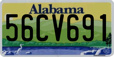 AL license plate 56CV691
