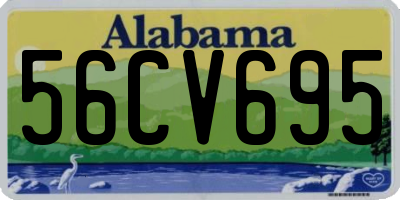 AL license plate 56CV695