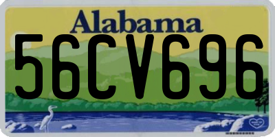 AL license plate 56CV696