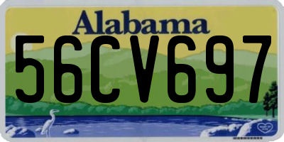 AL license plate 56CV697