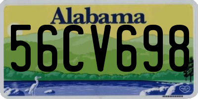 AL license plate 56CV698