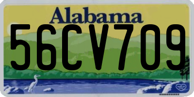 AL license plate 56CV709