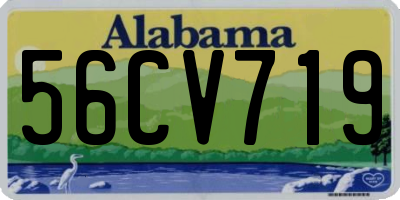 AL license plate 56CV719