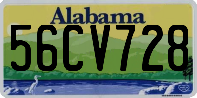 AL license plate 56CV728